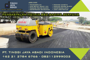 Pengaspalan hotmix BSD Gading Serpong