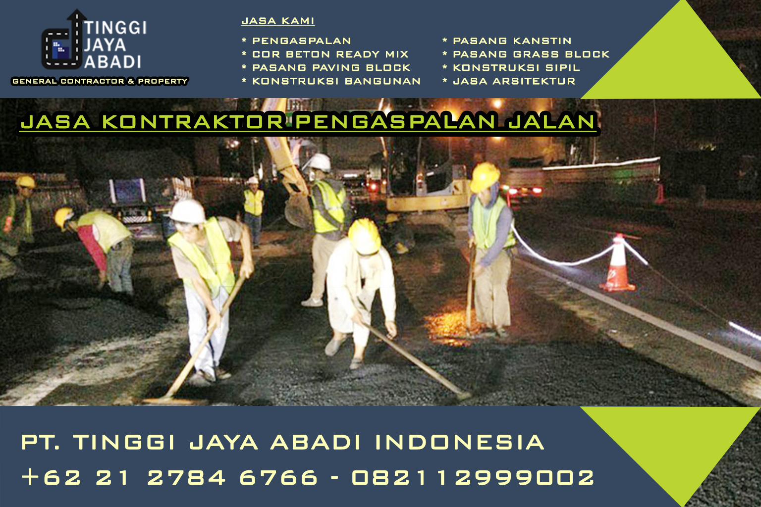Jasa Kontraktor Pengaspalan Jalan