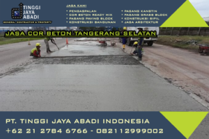 jasa cor beton tangerang selatan