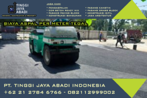 Biaya aspal per meter tegal