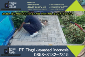 Jasa bongkar pasang paving blok Tegal