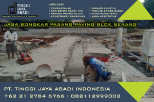 Jasa bongkar pasang paving blok serang