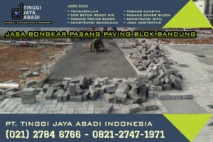 Jasa bongkar pasang paving blok Bandung