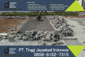 Jasa bongkar pasang paving blok Bandung